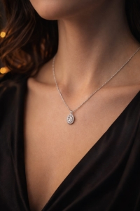 Midnight Oval Spark – 925 Ayar Gümüş